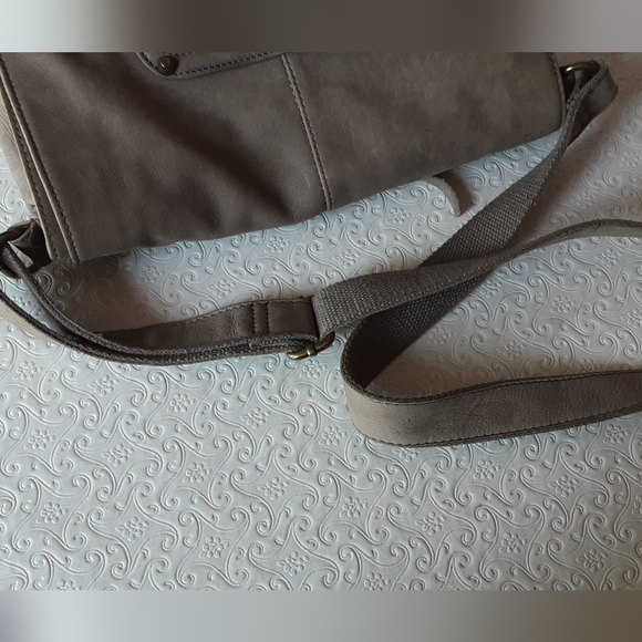 Lucky Brand Suede Foldover Bag - Picture 15 of 16